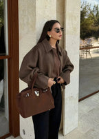 Timeless Woolen Lapel Jacket â_?Fall & Winter Essential