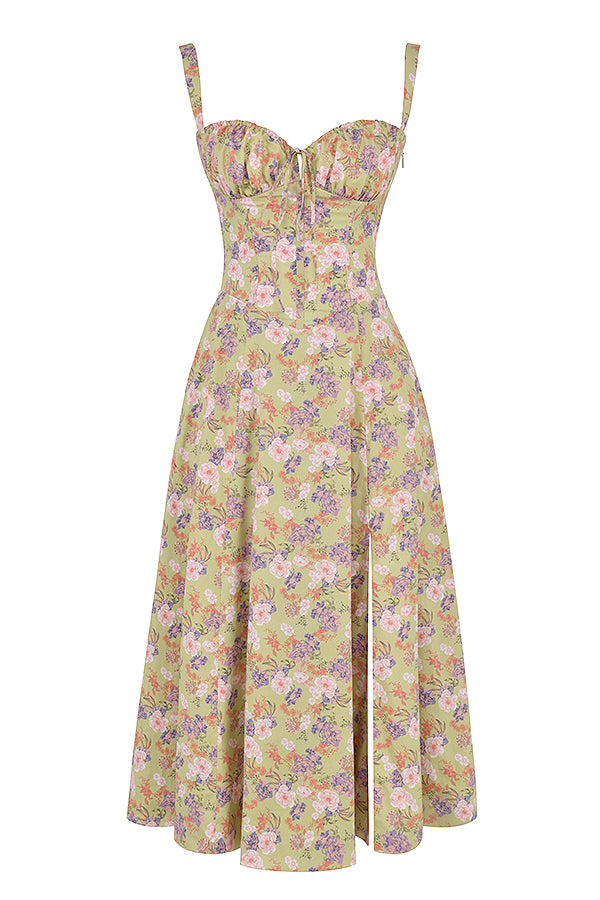 Fiorella Elevated Midi Corset Dress Premium Wardrobe Essential