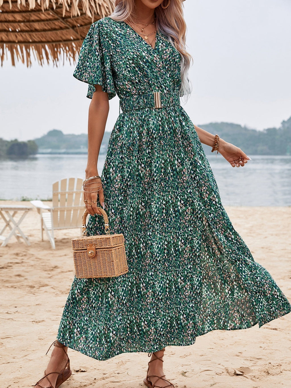 Belinda Effortless Maxi Dress Butterfly Style Elevated Occasion Wear