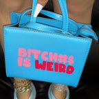 Casual Street Print Patchwork Zipper Bags