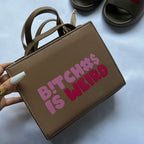 Casual Street Print Patchwork Zipper Bags