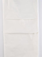 White Low Waist Parachute Cargo Pants