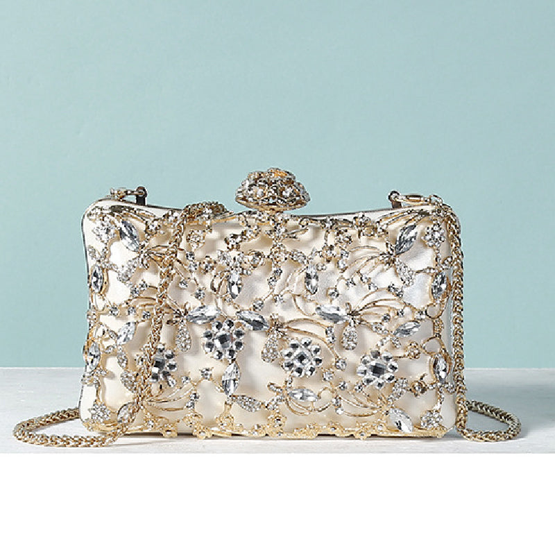 Casual Patchwork Chains Rhinestone Bags