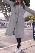 Casual Solid Buttons Hooded Collar Outerwear(4 Colors)
