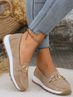 AmyVictoria | Chic Buckle Loafers