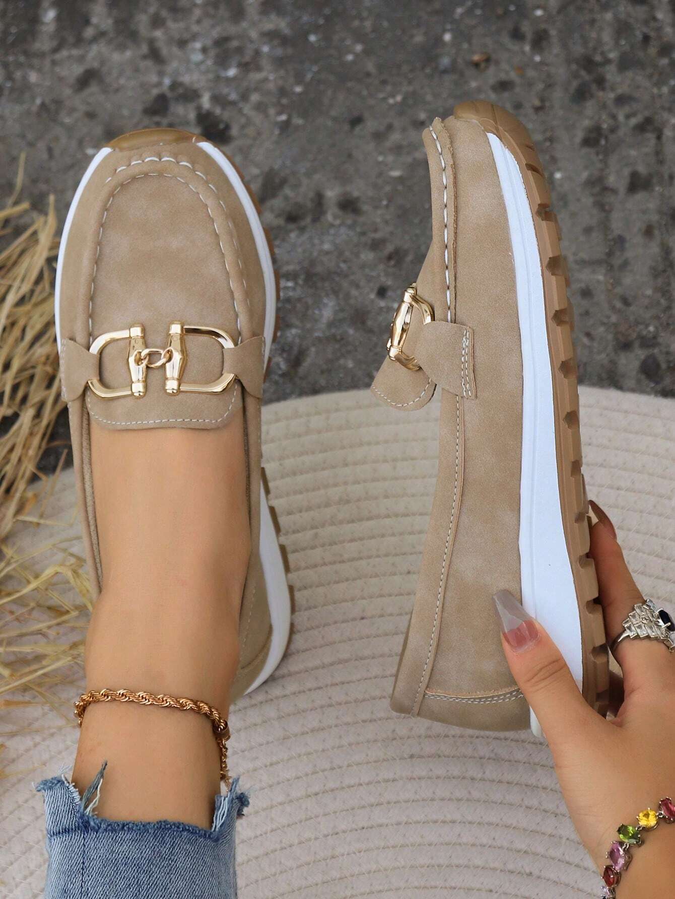 AmyVictoria | Chic Buckle Loafers
