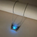 UNK RETRO SKELETON HAND LUMINOUS NECKLACE