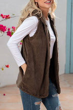 Casual Simplicity Solid Patchwork Pocket Hooded Collar Tops