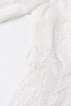 Elegant Solid Embroidered Hollowed Out Turndown Collar A Line Dresses