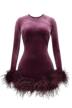 Lidia Boutique Women's Velvet Mini Dress Elevated Occasion Wear