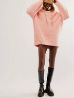 Lace Asymmetrical Ruffled Hem Mini Dress