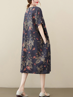Short Puff Sleeve,Smocked Waist Fit Flare Dress