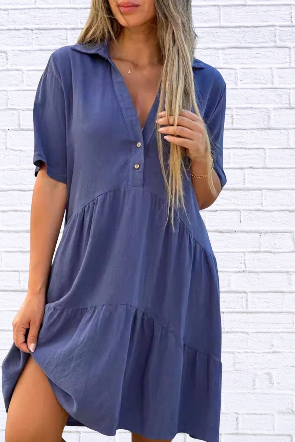 Plus Size Tiered Mini Dress | Ruffle Hem Women__ Style