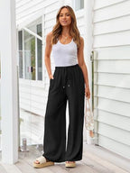 Blended Bandage Loose-fit Pocket Pants