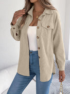 Loose-fitting Solid Color Women's Casual Shirt