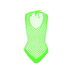 Sleeveless crewneck fishnet knotted bodysuit  | Festival Outfits Women