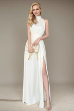 Sleeveless Maxi With Side Slit Dress