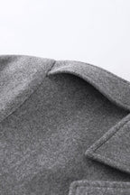 Elegant Mid-length Wool Blend Coat