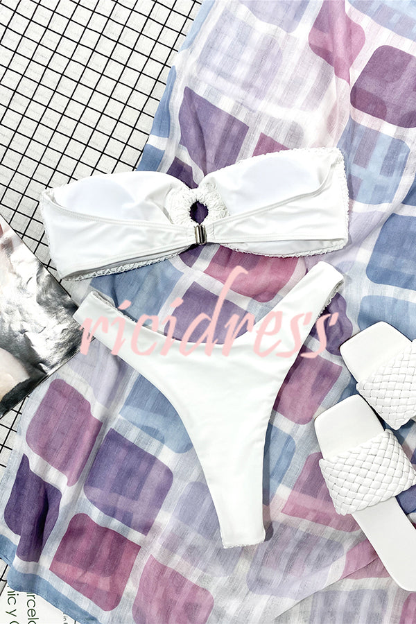 | Bandeau Bikini with Ring Neckline
