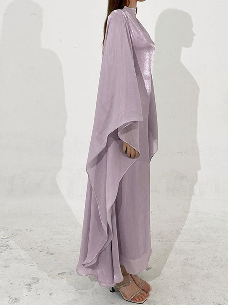 Stylish Swing  Solid Color Maxi Dress