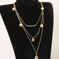 Vintage Simplicity Geometric Solid Patchwork Necklaces