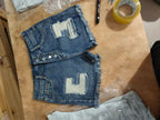 Ingrid Ripped Tassel Denim Shorts