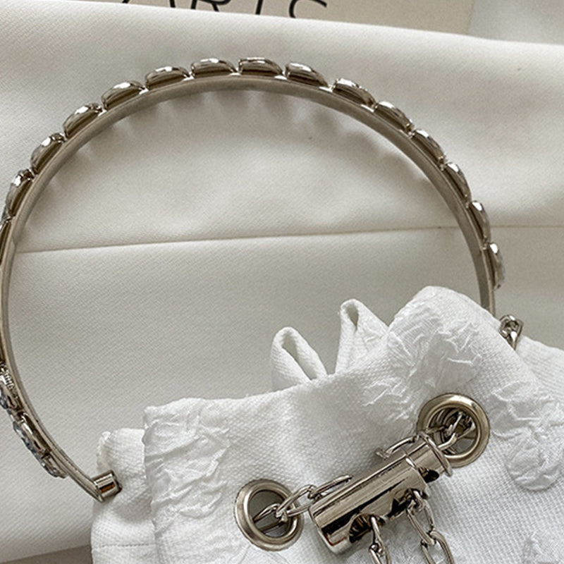 Casual Solid Patchwork Chains Bags
