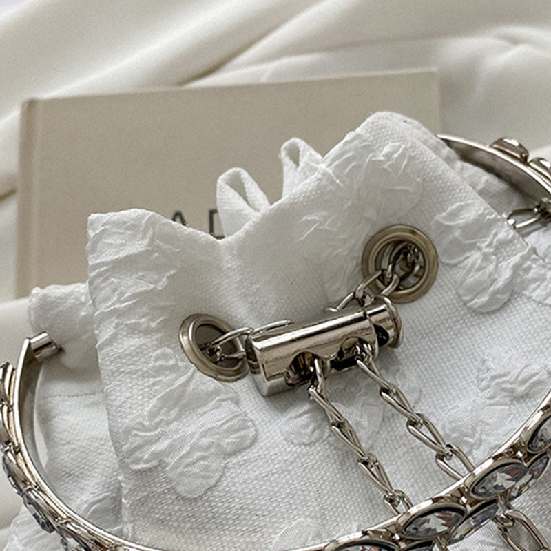 Casual Solid Patchwork Chains Bags
