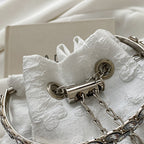 Casual Solid Patchwork Chains Bags