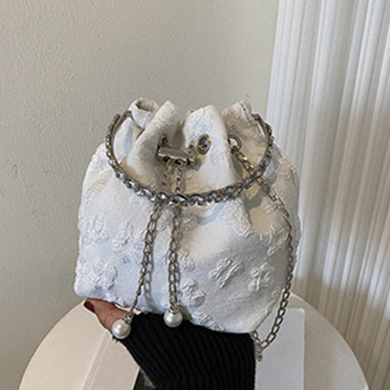 Casual Solid Patchwork Chains Bags