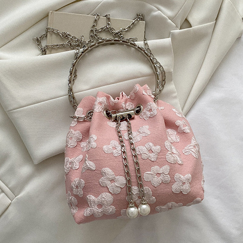 Casual Solid Patchwork Chains Bags