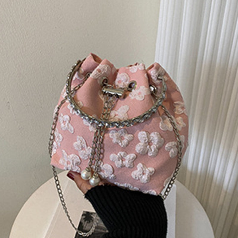 Casual Solid Patchwork Chains Bags