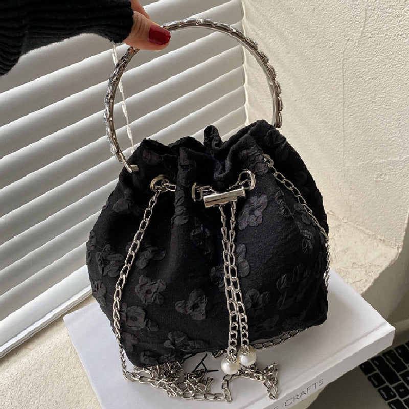 Casual Solid Patchwork Chains Bags