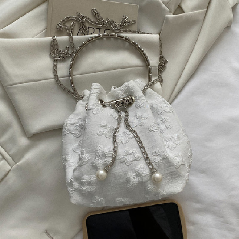 Casual Solid Patchwork Chains Bags