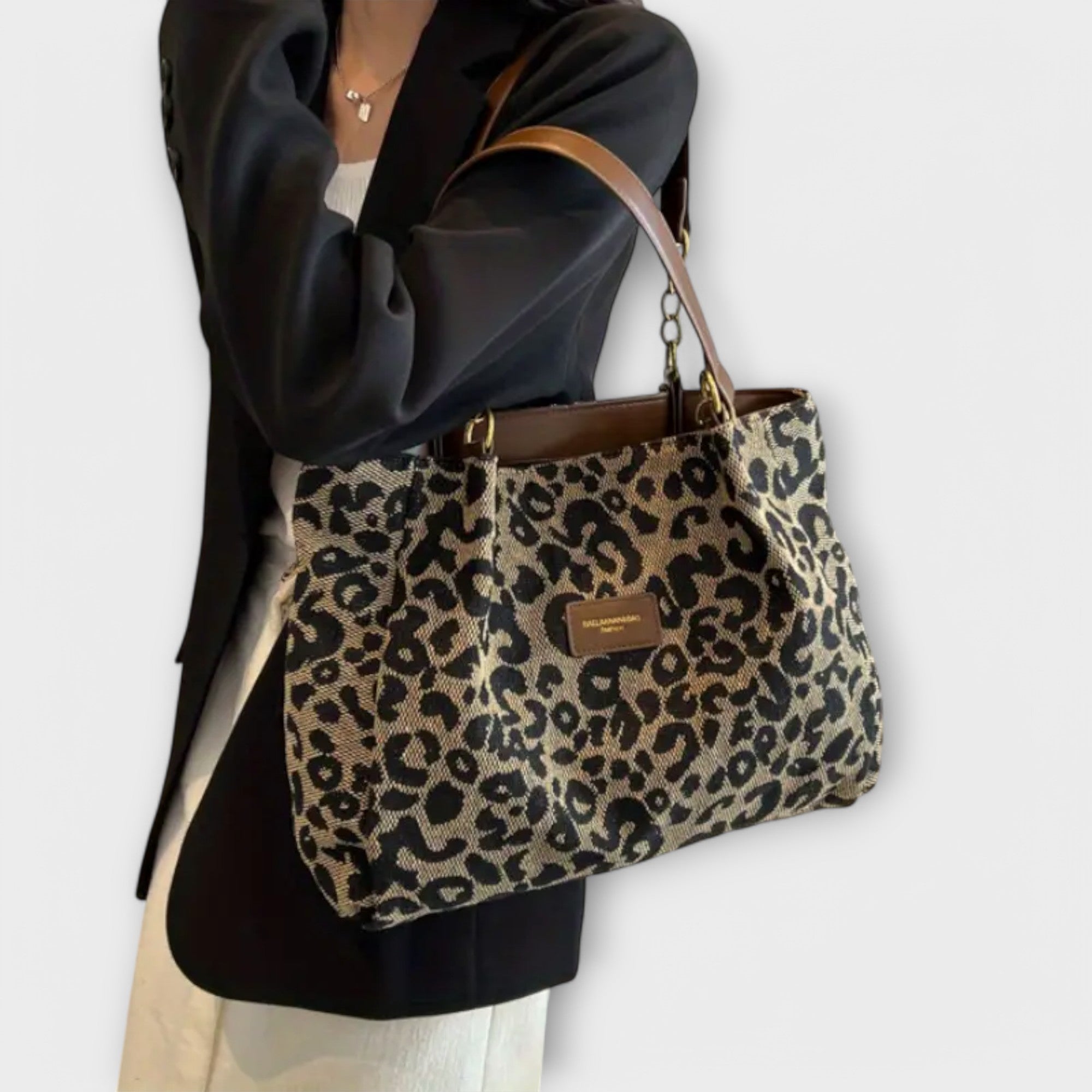 | Leopard Canvas Tote