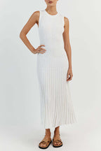 Paula Boutique Casual Sleeveless Dresses with Fixed Frenulum and O Neck Everyday Luxe Edit