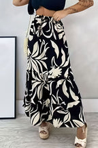 Elegant Floral Frenulum Loose Type A Full Print Bottoms