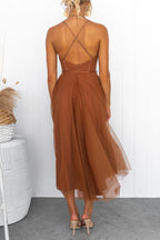 Sexy Solid Mesh Princess Dresses