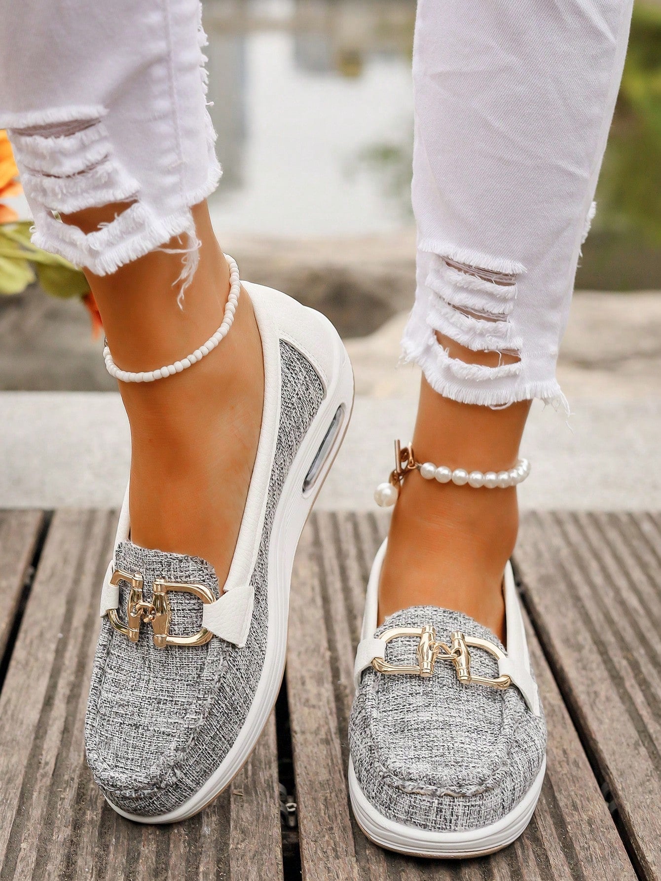 AmyVictoria | Chic Buckle Loafers