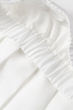 Celebrities Elegant Solid Pleated O Neck Sleeveless Two Pieces