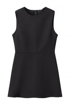 Celebrities Elegant Solid Pleated O Neck Sleeveless Two Pieces