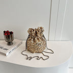Celebrities Color Block Sequins Patchwork Bags