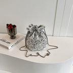 Celebrities Color Block Sequins Patchwork Bags