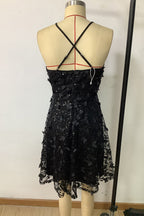 Sexy Party Solid With Bow V Neck Sling Dresses