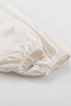 Sexy Solid Frenulum Fold Square Collar Long Sleeve Two Pieces
