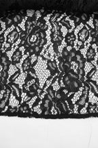 Sexy Solid Lace See-through Straight High Waist Solid Color Bottoms