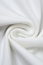Celebrities Solid Color Slit Bow Decor Strapless Strapless Dresses