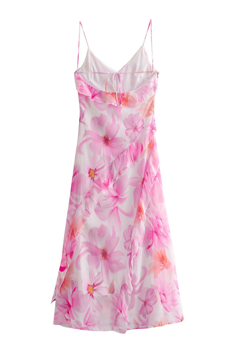Adriana Minimalist Backless Ruffle Dress Chic Silhouette Collection