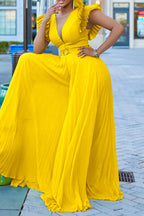 Casual Solid Color With Belt Regular Jumpsuits(7 Colors)