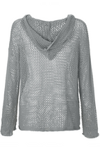 Casual Daily Solid Color Hollow Out Hooded Sweaters(6 Colors)